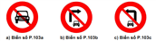 Biển số P.103: "Cấm xe oto"